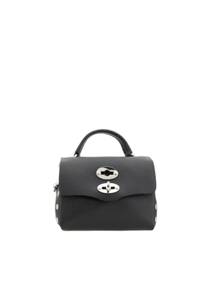 Zanellato Black Calf Leather Bos Taurus Shoulder Bag