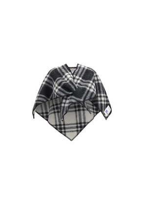 Burberry Gray Wool Oves Aries Scarf