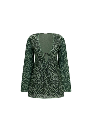 Oséree Bicolor Polyamide Casual Dress - L