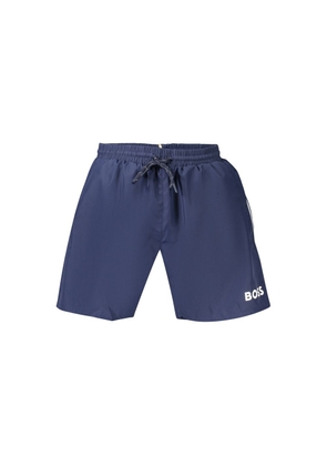 Hugo Boss Blue Polyester Men's Swimwear - S