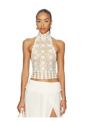 Bec + Bridge Ania Halter Top in Ivory. Size L. Also in M, S, XS.
