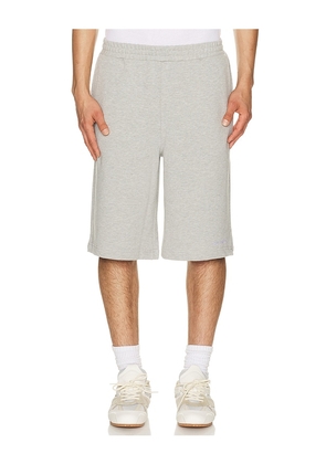 Daily Paper Relaxed Dias Jersey Shorts in Grey. Size L. Also in S, M, XL/1X.