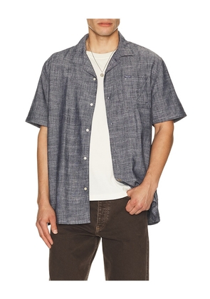 Barbour Bowston Linen Blend Summer Shirt in Blue. Size L. Also in S, M, XL/1X.