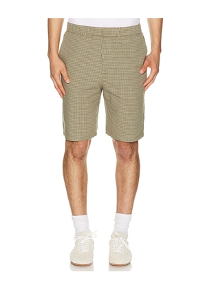 Bound Gingham Shorts in Green. Size L. Also in M, S, XL/1X.