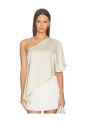 ALL THE WAYS Odette Asymmetrical Top in Ivory. Size L. Also in XXS, XS, S, M, XL.