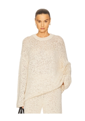 Helsa Janize Chunky Sweater in Beige. Size L. Also in XS, S, M.