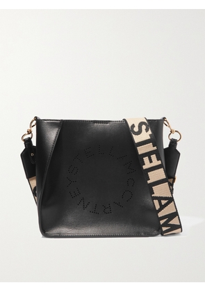 Stella McCartney - Perforated Vegetarian Leather Shoulder Bag - Black - One size