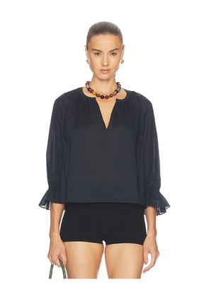 FRAME The Poet Blouse in Navy. Size L. Also in XS, S, M.