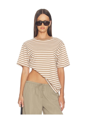 Good American The Oversized Tee in Multi. Size L. Also in XS, S, M.
