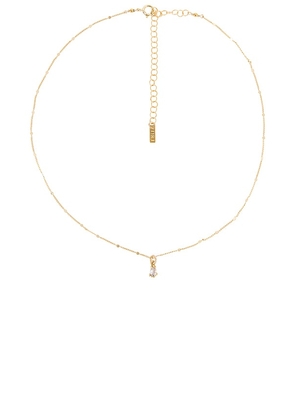Natalie B Jewelry Elsa Necklace in Metallic Gold.