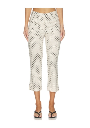 FAITHFULL Iria Capri Pant in Cream. Size L. Also in S, XS, M, XL.