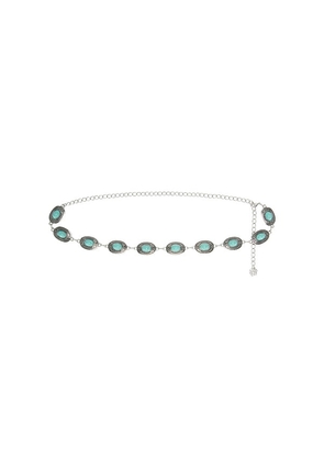 Lovers and Friends Lovers + Friends Lucia Belt in Metallic Silver.