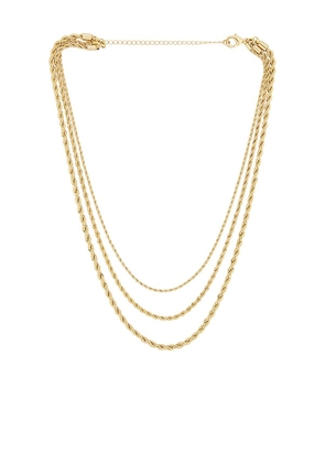 Lovers and Friends Wallen Necklace in Metallic Gold.