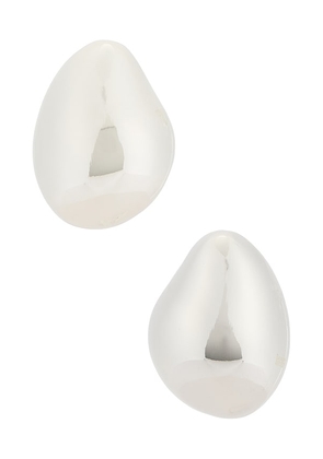 Lovers and Friends Cait Earrings in Metallic Silver.