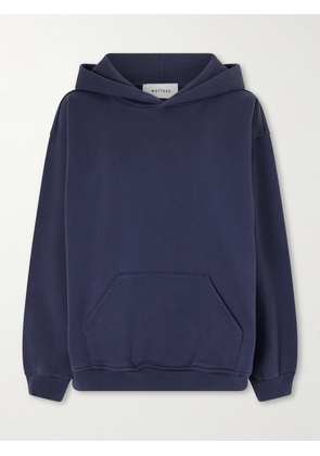 Matteau - Organic Cotton-jersey Hoodie - Blue - 1,2,3,4,5