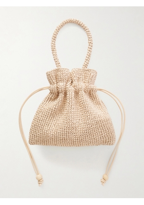 Loeffler Randall - Kylie Woven Raffia Pouch - Neutrals - One size