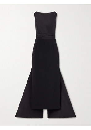 Carolina Herrera - Bow-detailed Faille Gown - Black - US2,US4,US6,US8
