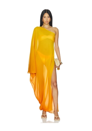 LOBA Agata Ombre Maxi Dress in Orange. Size L. Also in XXS, XS, S, M, XL.