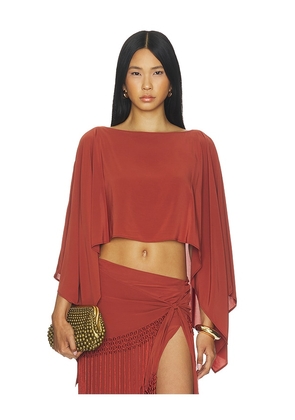 LOBA Saman Top in Red. Size L. Also in XS, S, M, XL.