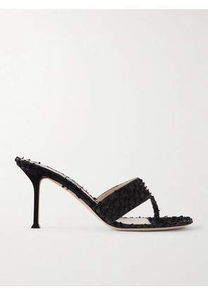 CHRISTEN - Helix 75 Leather Thong Sandals - Black - IT36,IT37,IT37.5,IT38,IT38.5,IT39,IT39.5,IT40,IT41,IT42