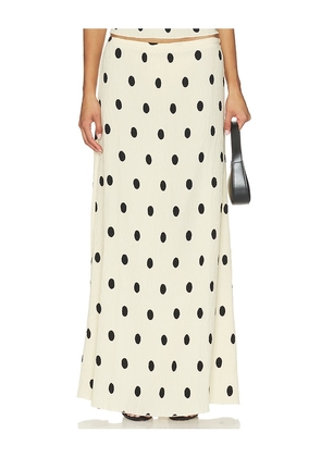 LIONESS x REVOLVE Ford Maxi Skirt in White. Size L. Also in S, XXS, XS, M, XL.