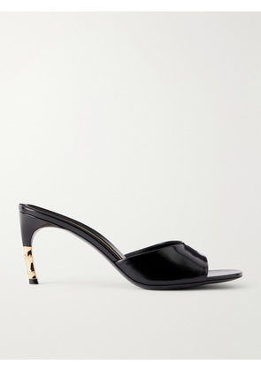 Gucci - Patent-leather Sandals - Black - IT36,IT36.5,IT37,IT37.5,IT38,IT38.5,IT39,IT39.5,IT40,IT40.5,IT41