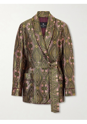 Etro - Metallic Jacquard Crepe Blazer - Gold - IT36,IT38,IT40,IT42,IT44,IT46,IT48,IT50
