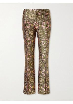 Etro - Metallic Jacquard Crepe Straight-leg Pants - Gold - IT36,IT38,IT40,IT42,IT44,IT46,IT48,IT50