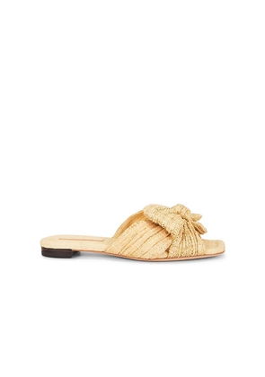 Loeffler Randall Daphne Bow Slide in Beige. Size 10. Also in 6, 6.5, 7, 7.5, 8, 8.5, 9, 9.5.