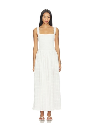 LSPACE Wren Maxi Dress in White. Size L. Also in S, XS, M.