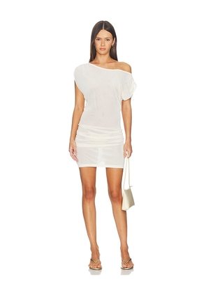 LSPACE Frankie Mini Dress in Cream. Size L. Also in S, XS, M.