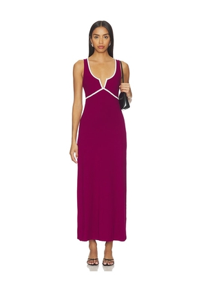 LSPACE Sayge Maxi Dress in Mauve. Size L. Also in S, XS, M.