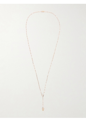 MCQUEEN - Pavé Skull Crystal-embellished Gold-tone Cubic Zirconia Necklace - One size