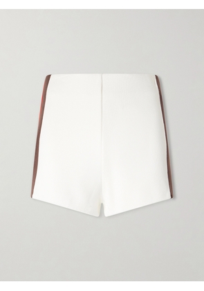 Haight - Debora Striped Knitted Shorts - White - x small,small,medium,large,x large