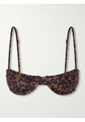 Haight - Barbara Leopard-print Bikini Top - Animal Print - x small,small,medium,large,x large