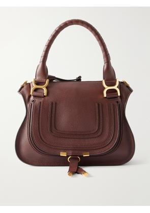Chloé - Marcie Medium Textured-leather Tote - Brown - One size