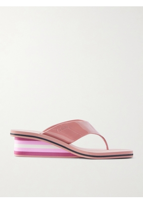 Chloé - Swimming Cool Patent-leather Sandals - Pink - IT36,IT37,IT38,IT39,IT40,IT41