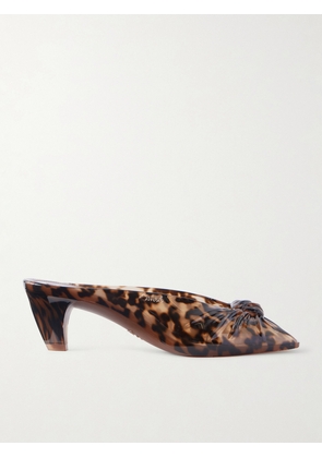 Chloé - Ruched Leopard-print Tpu Mules - Animal Print - IT35,IT36,IT37,IT39,IT40,IT41