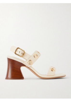 Chloé - Embellished Leather Sandals - Neutrals - IT36,IT36.5,IT37,IT37.5,IT38,IT38.5,IT39,IT39.5,IT40,IT41