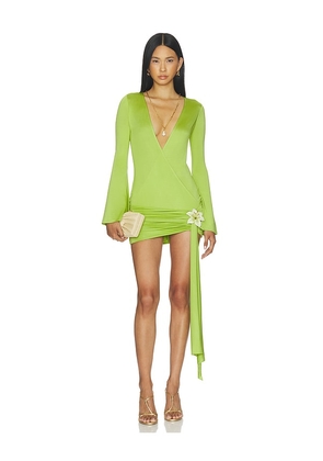 LOBA Tejinder Mini Dress in Green. Size M. Also in S.