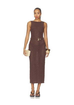 Lovers and Friends Geneia Knit Dress in Brown. Size L. Also in XS, XXS, S, M, XL.