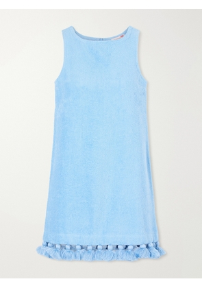 Cap d’Antibes - Manon Cotton-terry Mini Dress - Blue - x small,small,medium,large,x large