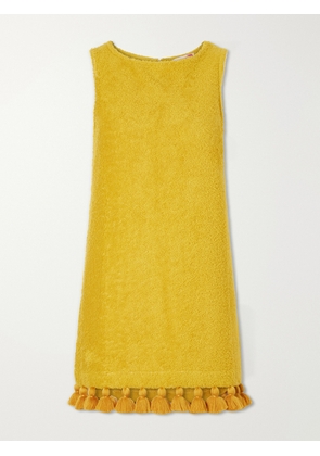 Cap d’Antibes - Manon Cotton-terry Mini Dress - Yellow - x small,small,medium,large,x large