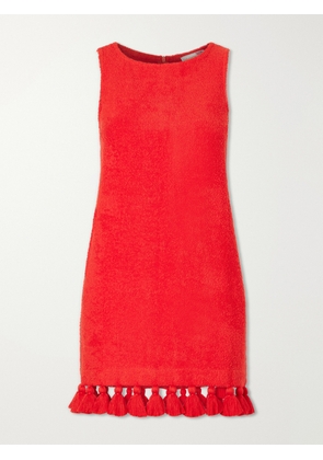Cap d’Antibes - Manon Cotton-terry Mini Dress - Red - x small,small,medium,large,x large