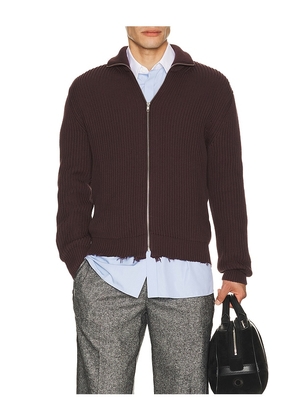 MM6 Maison Margiela Sportsjacket in Brown. Size L. Also in S, M, XL/1X.