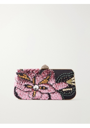 Valentino Garavani - Carry Secrets Minaudière Embellished Satin Clutch - Multi - One size