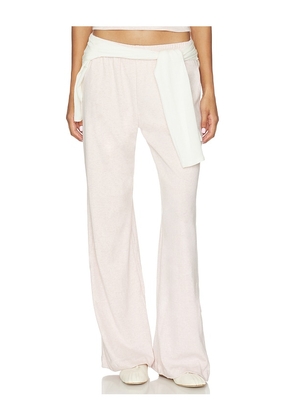 LESET Nando Lounge Pant in Rose. Size L. Also in M, S, XL, XS.