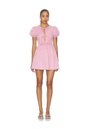MORE TO COME Heather Mini Dress in Pink. Size L. Also in XXS, XS, S, M, XL.