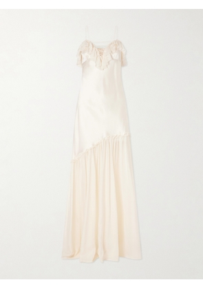 Ulla Johnson - Elaria Ruched Silk Maxi Dress - Neutrals - US00,US0,US2,US4,US6,US8,US10,US12