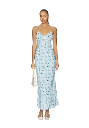 MORE TO COME Stacey Maxi Dress in Blue. Size L. Also in XXS, XS, S, M, XL.